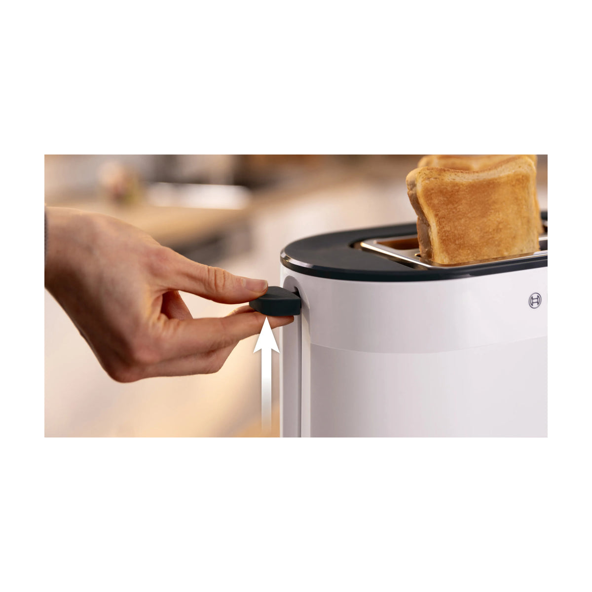 Tostador Bosch TAT2M121 de 2 ranuras y 950 W, blanco