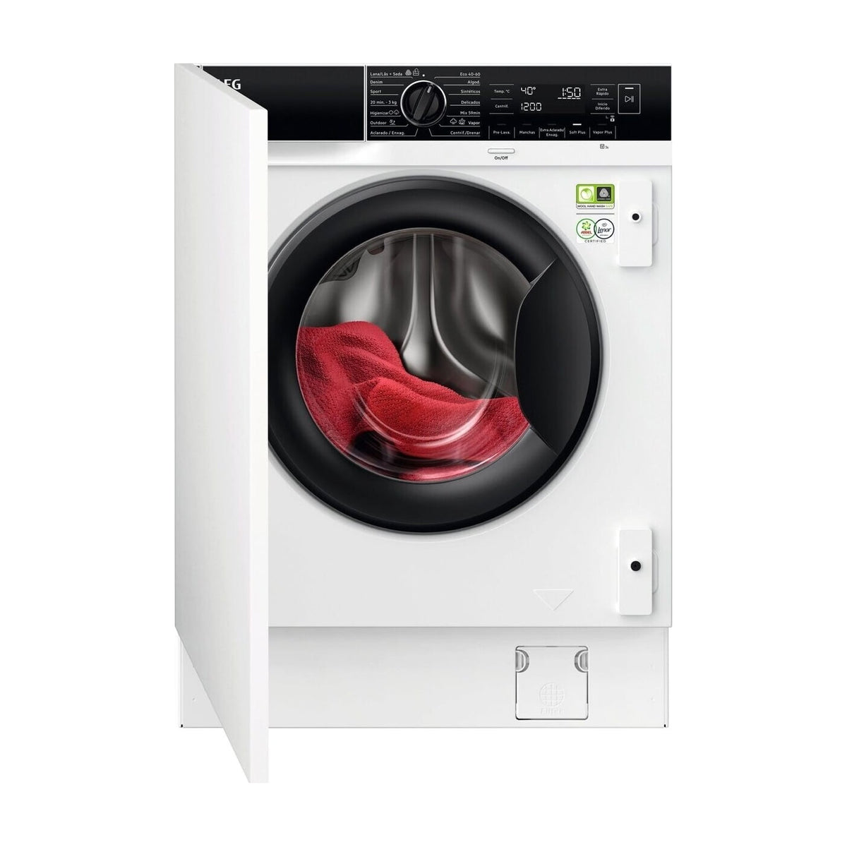 Lavadora integrable AEG LFN8E8436C de 8 kg y 1400 rpm