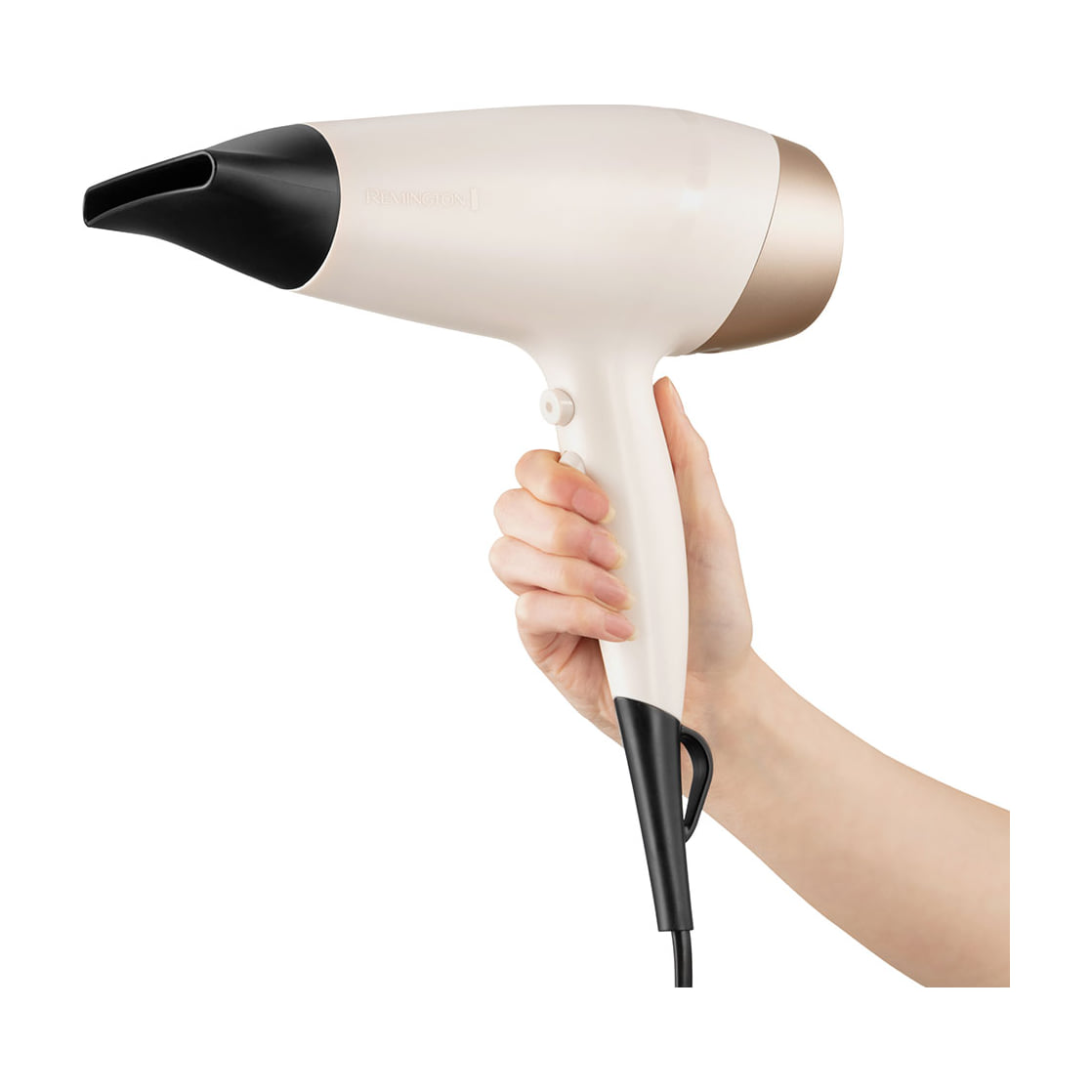 Secador de pelo Remington D4740 Shea Soft iónico, 2200 W con difusor