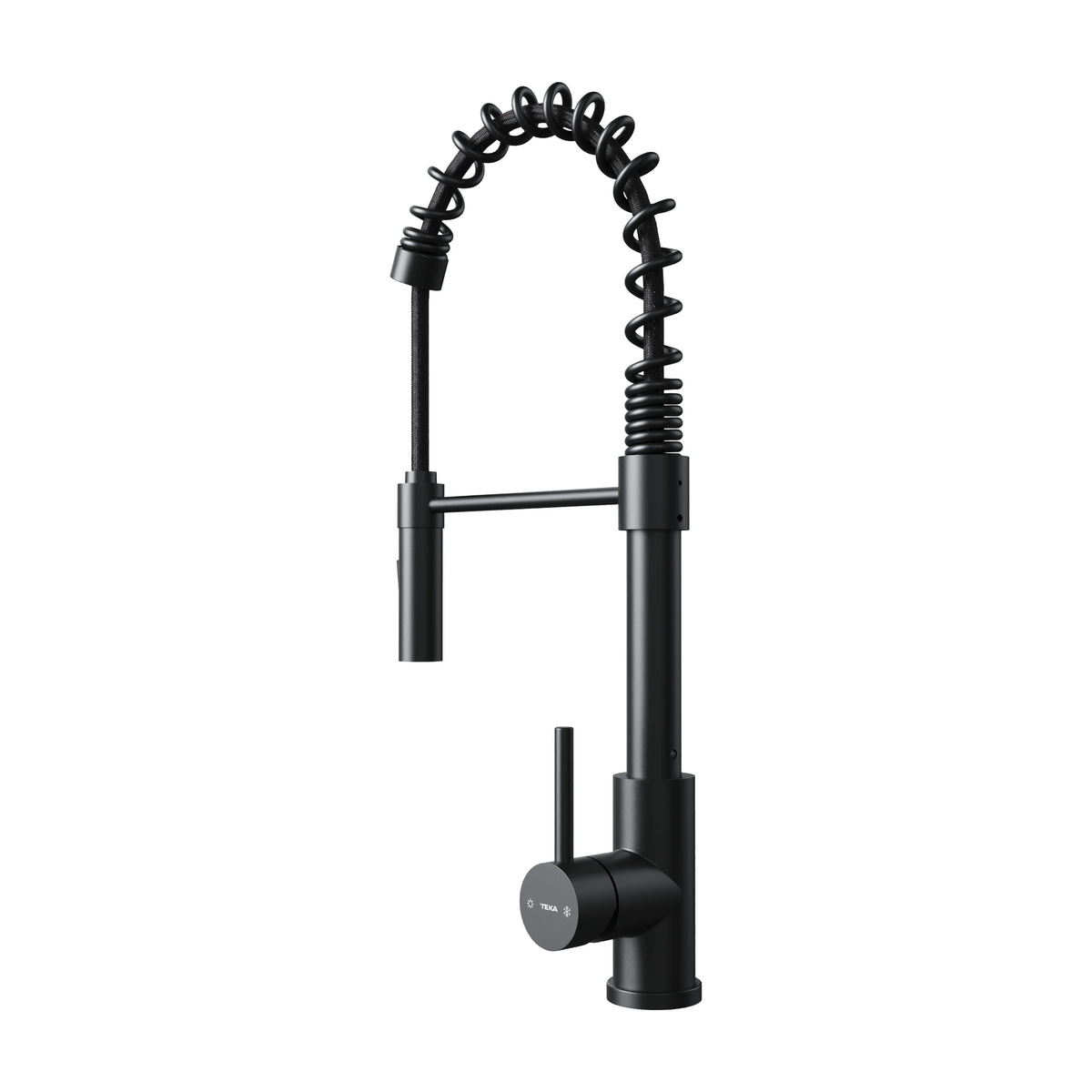 Grifo de cocina Teka UNI 9912 monomando negro con ducha extraíble