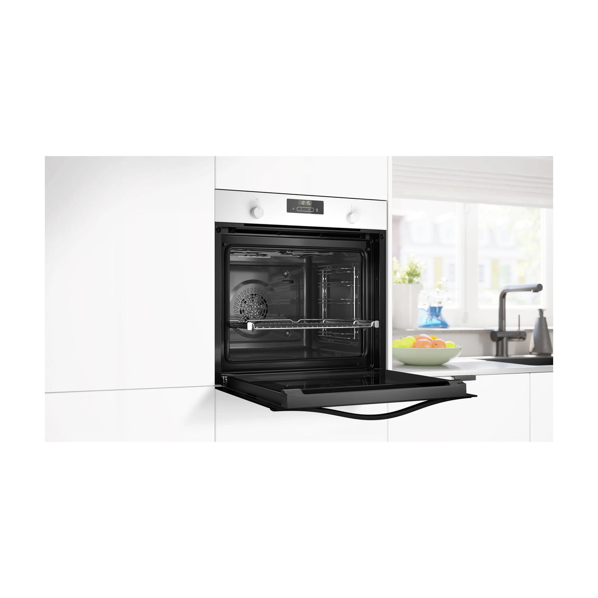 Horno multifunción Balay 3HB5131B3 de 71 l, cristal blanco