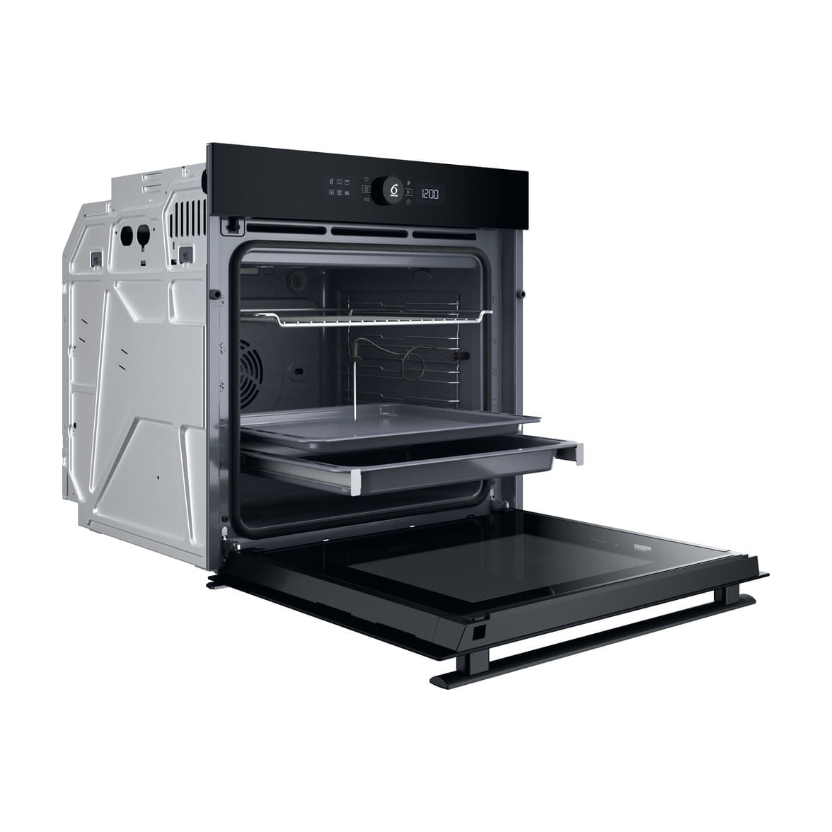 Horno multifunción Whirlpool WOI4S8PPM1SB de 73 litros con vapor y pirólisis