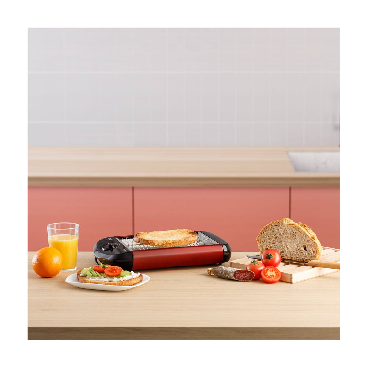 Tostadora horizontal Solac TC5309 Stillo Red 3, 700 W y 12 niveles