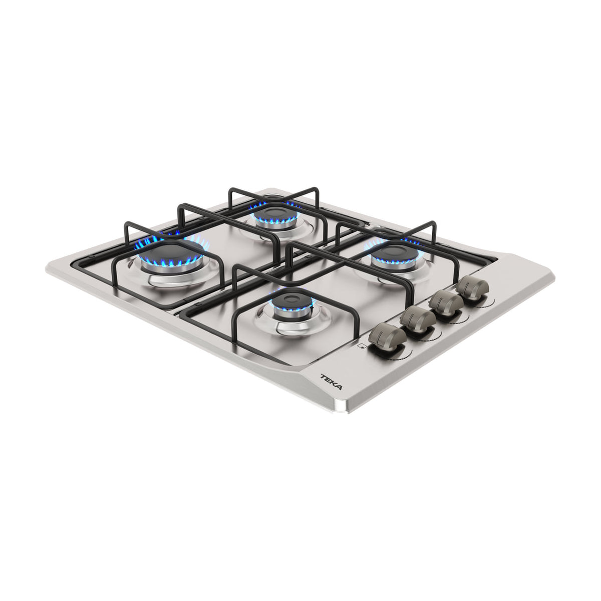 Placa de gas Teka E/60.3 40 de 4 fuegos para butano, 60 cm