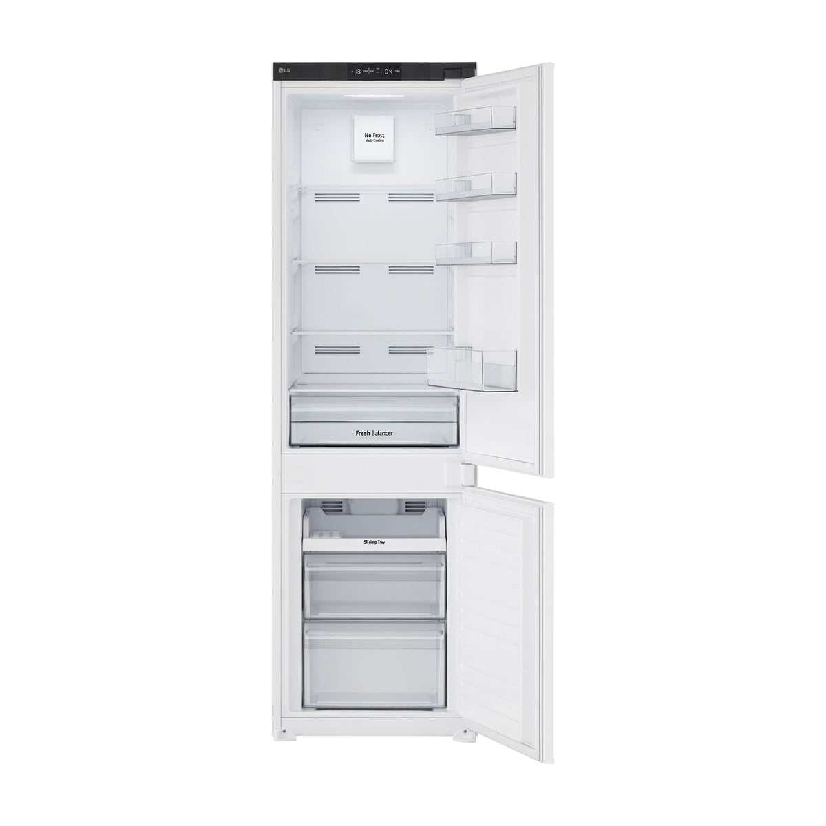 Frigorífico combi integrable LG GTFN256SER, 233 l, Total No Frost