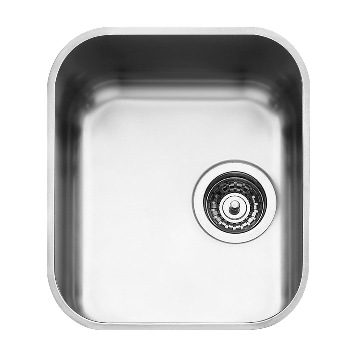 Fregadero Smeg UM34 de acero inoxidable, una cubeta bajo encimera