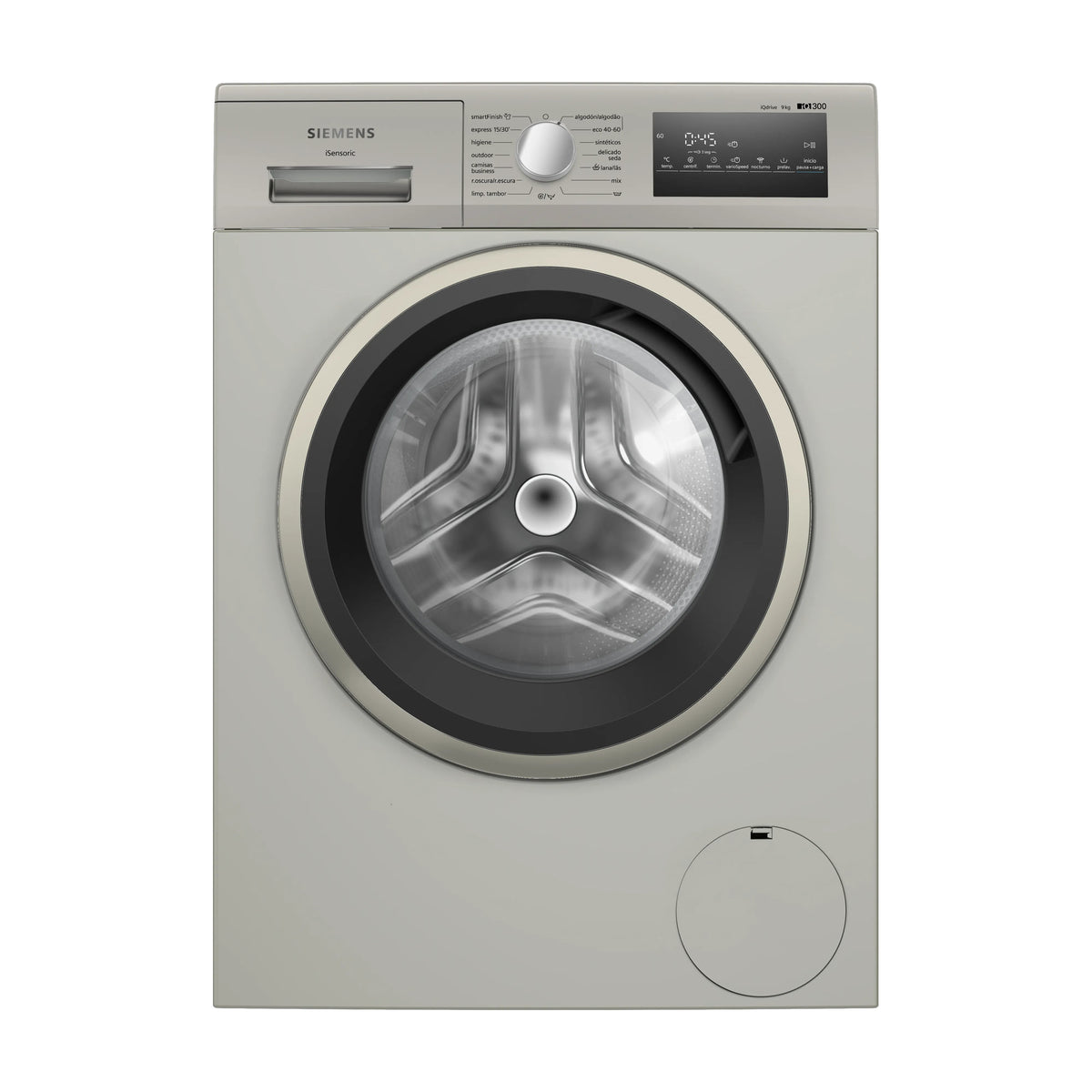 Lavadora de carga frontal Siemens WM14N29XEP, 9 kg y 1400 rpm