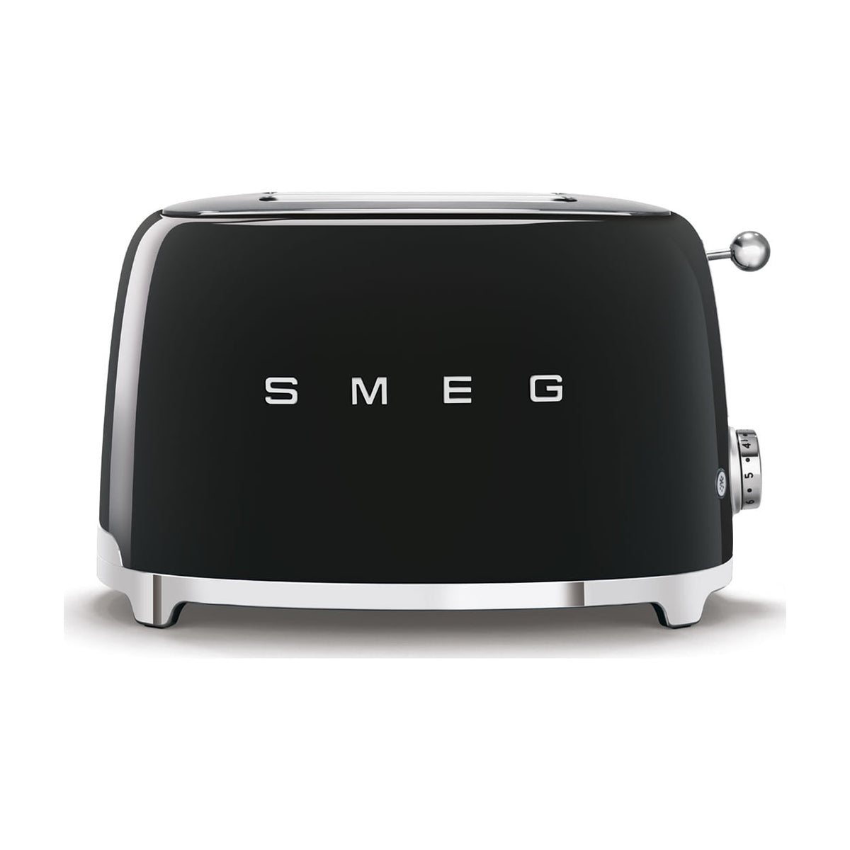 Tostadora Smeg TSF01BLEU de 2 ranuras, 950 W, negro brillante