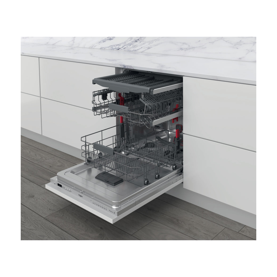 Lavavajillas integrable Whirlpool WIC 3C34 PFE S, 14 cubiertos y 44 dB
