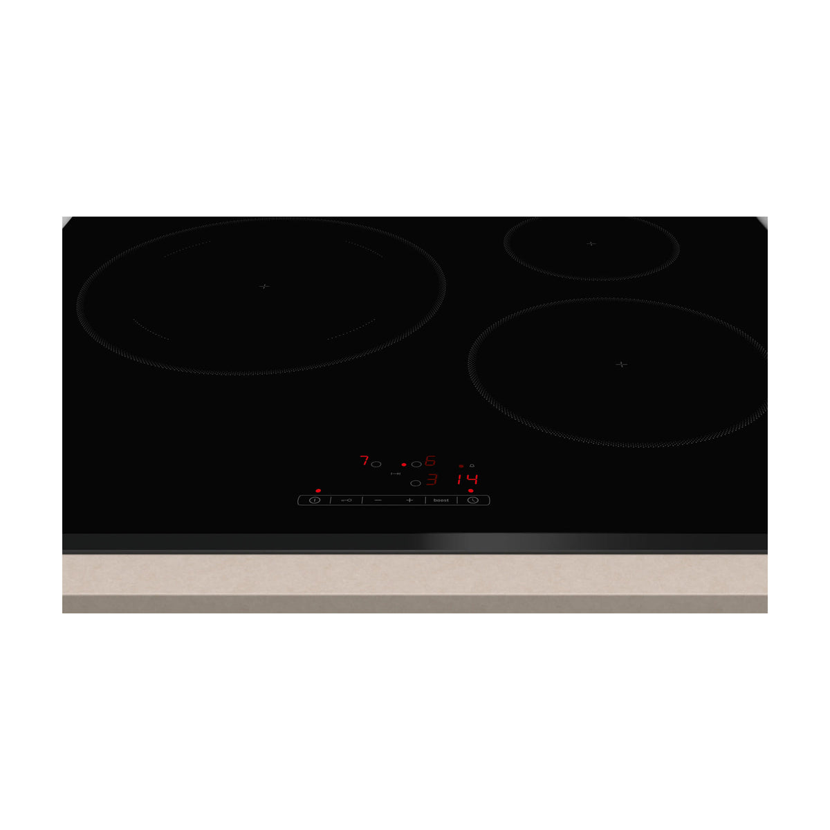 Placa de inducción Balay 3EB965LR, 3 zonas y zona de 28 cm