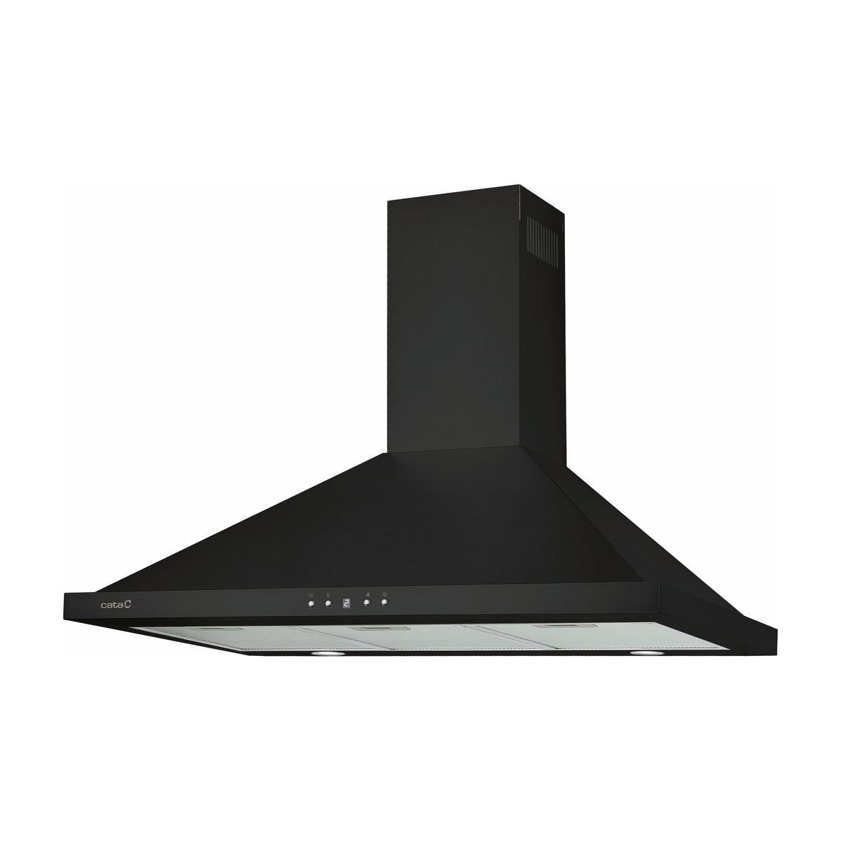 Campana decorativa CATA Beta Pro 9000 BK de 90 cm, negra con LED