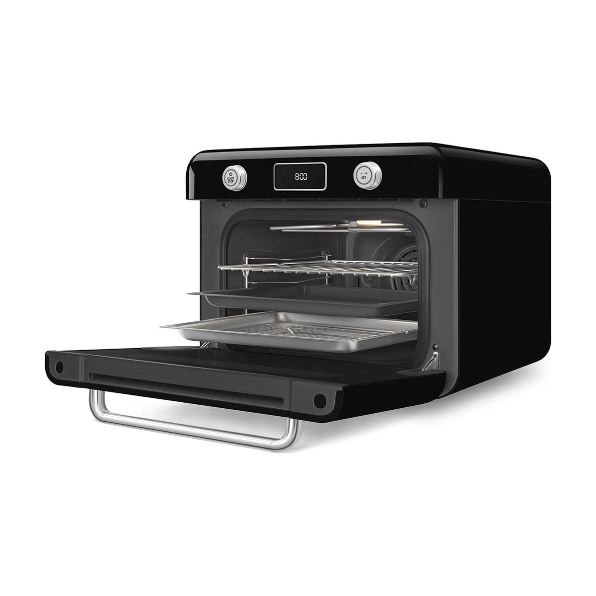 Horno de sobremesa Smeg COF01BLEU de vapor combinado, 30 l, negro