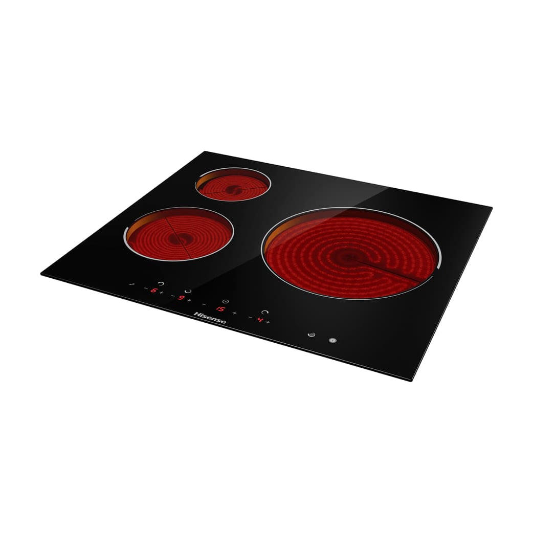 Placa vitrocerámica Hisense E6322C de 3 zonas y 5700 W