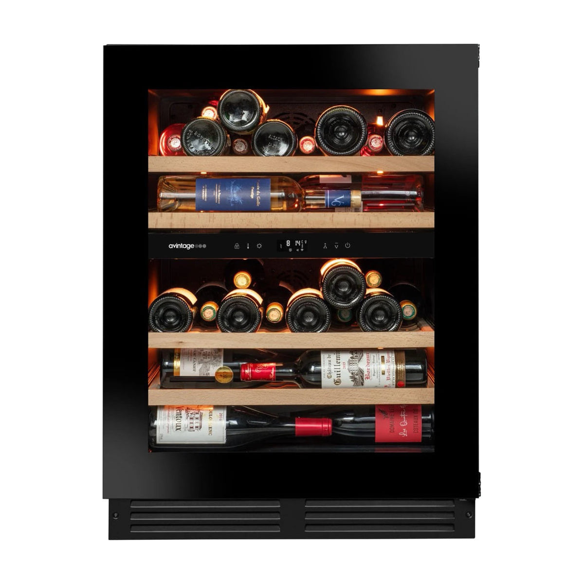 Vinoteca Avintage AVU50PLATINUM integrable, 47 botellas y 2 zonas