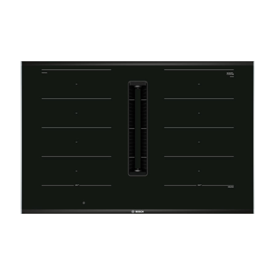Placa de inducción con extractor Bosch PXX875D67E, 80 cm, FlexInducción
