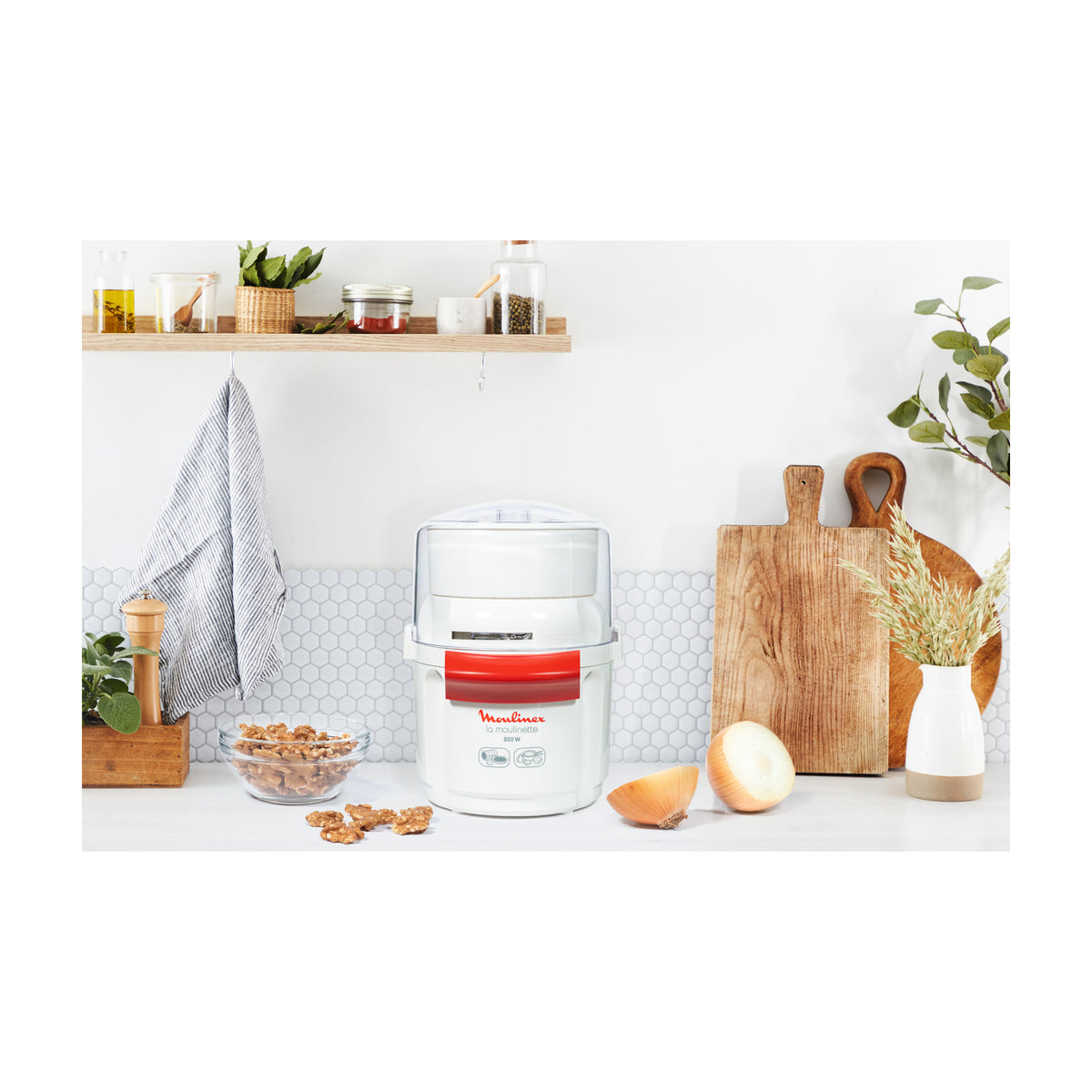 Picadora Moulinex Moulinette AD560120, 800 W y 250 ml