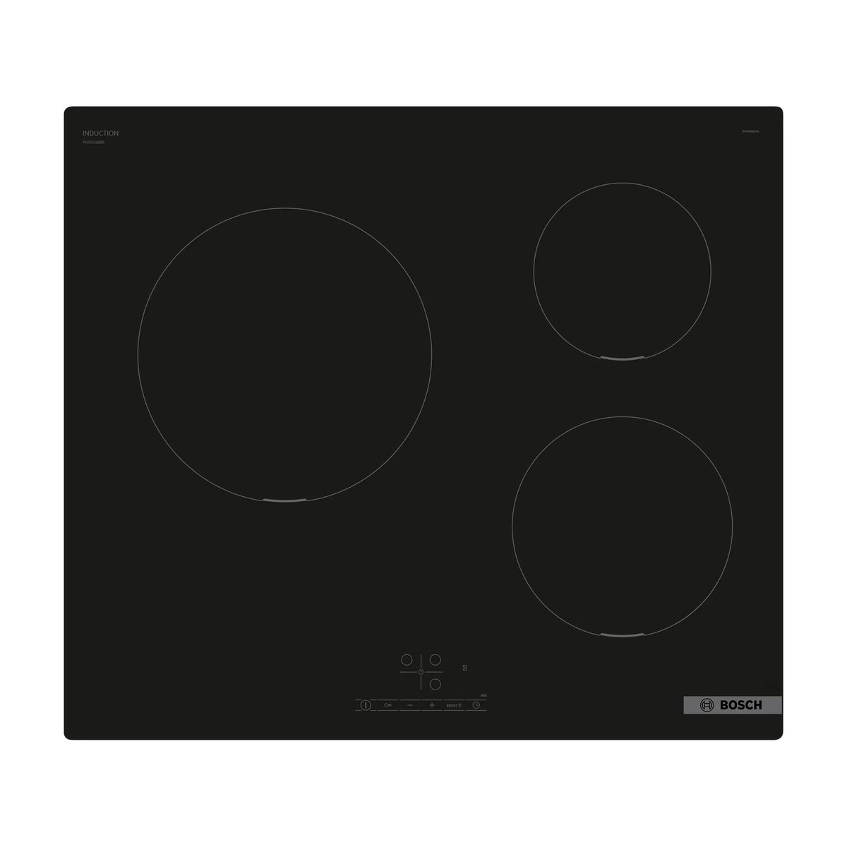 Placa de inducción Bosch PUC611BB5E de 60 cm y 3 zonas