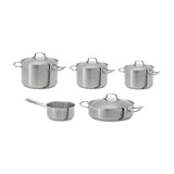 Batería de cocina Teka Set de cocina, 9 piezas de acero inoxidable para inducción