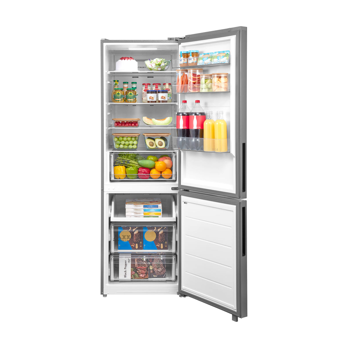 Frigorífico combi Midea MDRB548MME46 inox, 401 L y Total No Frost