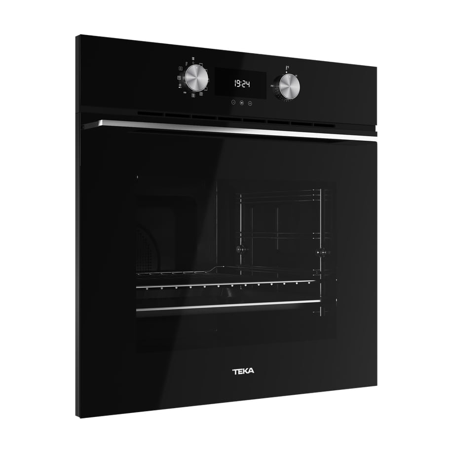 Horno multifunción Teka HLB 8400 P BK pirolítico, 70 litros, cristal negro