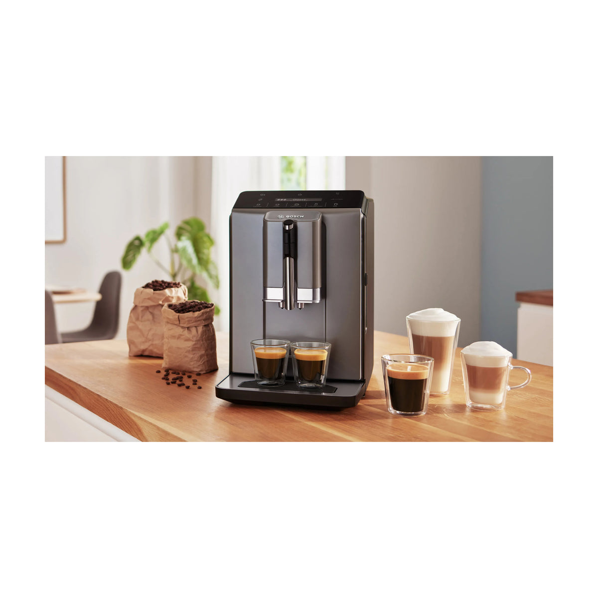Cafetera superautomática Bosch TIE20504 VeroCafe, 15 bares y depósito de 1,4 l