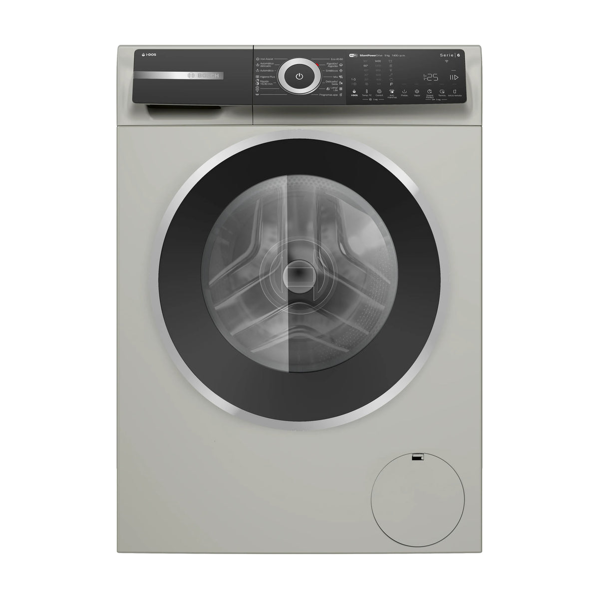 Lavadora Bosch WGH244AXES de 9 kg y 1400 rpm en inox