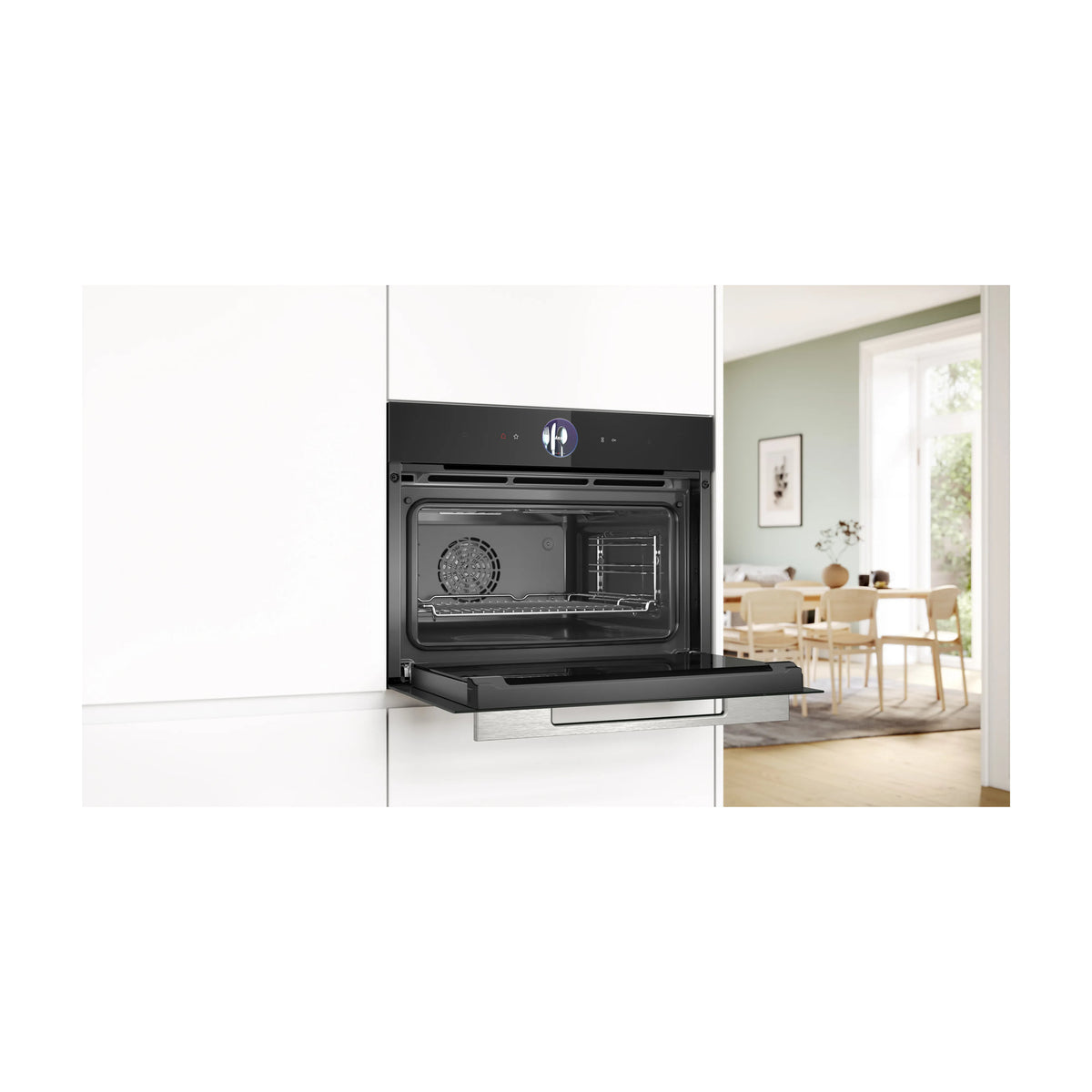 Horno compacto de vapor Bosch CSG7361B1, 47 l y Home Connect