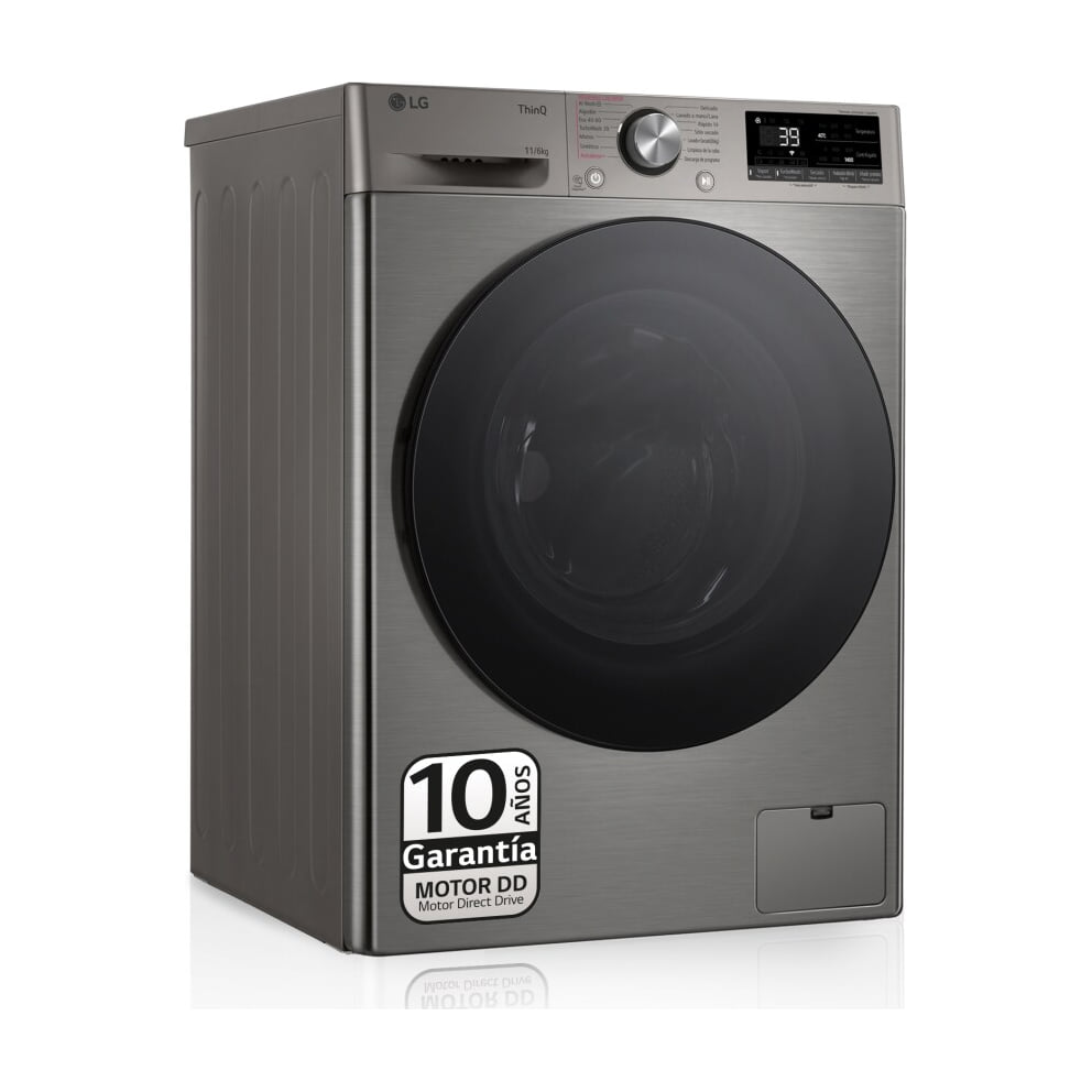 Lavasecadora LG F4DR7011AGS de 11/6 kg, inox antihuellas