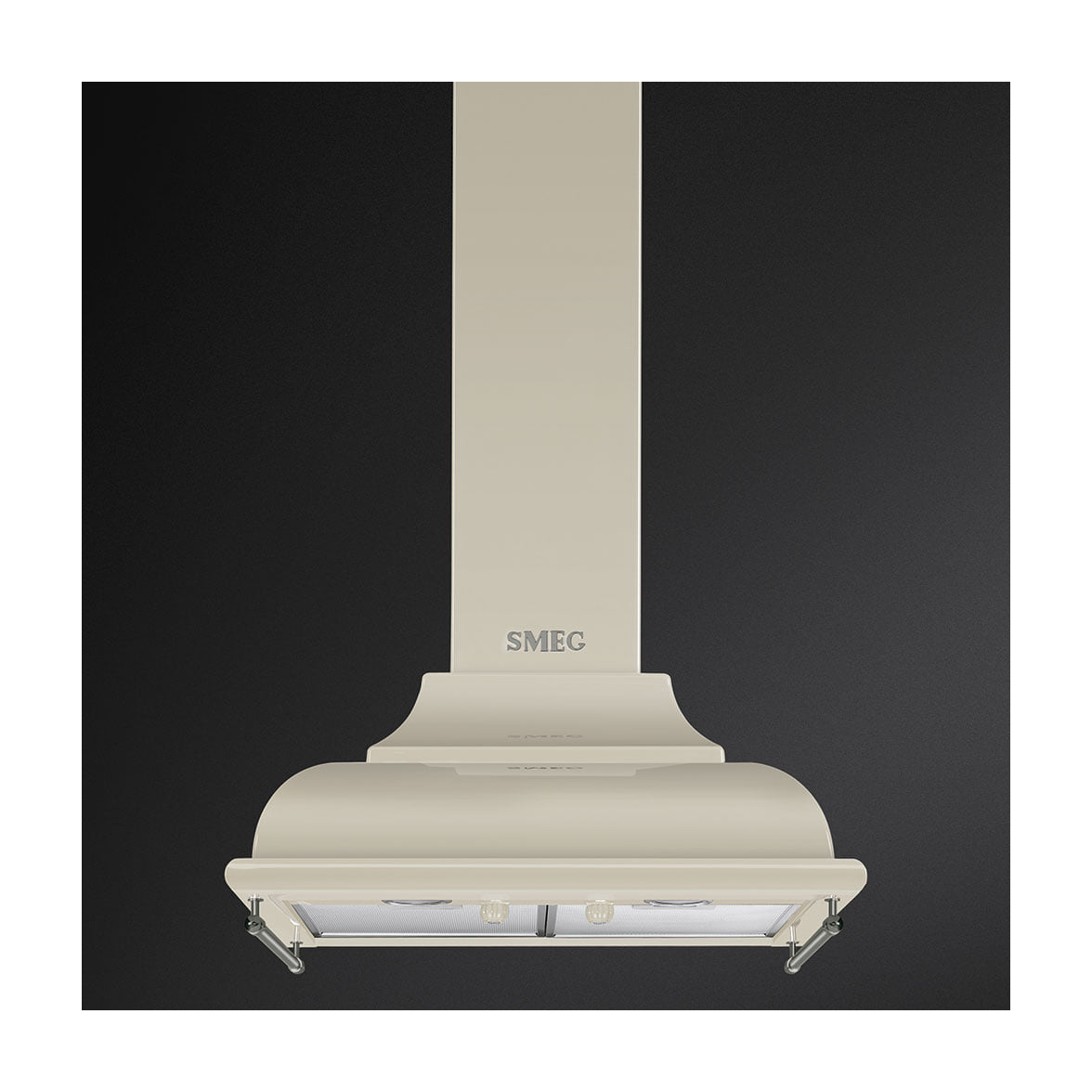 Campana decorativa Smeg KC16POE de 60 cm, crema y clase A