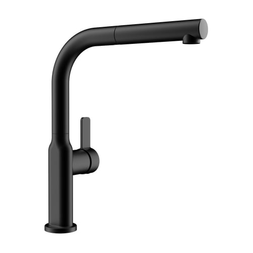 Grifo de cocina Teka Oval 938 monomando extraíble negro