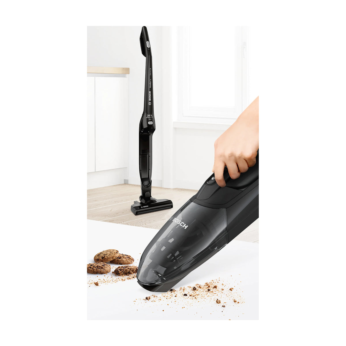 Aspirador escoba Bosch BCHF220B sin cable, 2 en 1