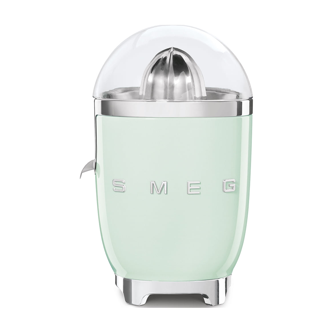 Exprimidor Smeg CJF11PGEU verde pastel, 70 W y cono universal