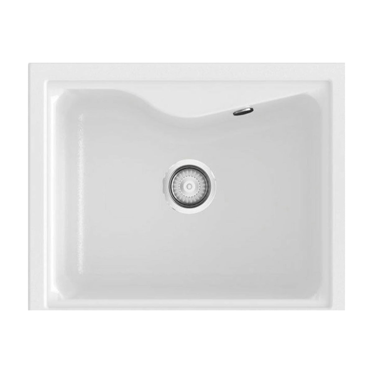 Fregadero Poalgi City 320 Roc Stone®, blanco brillo, una cubeta