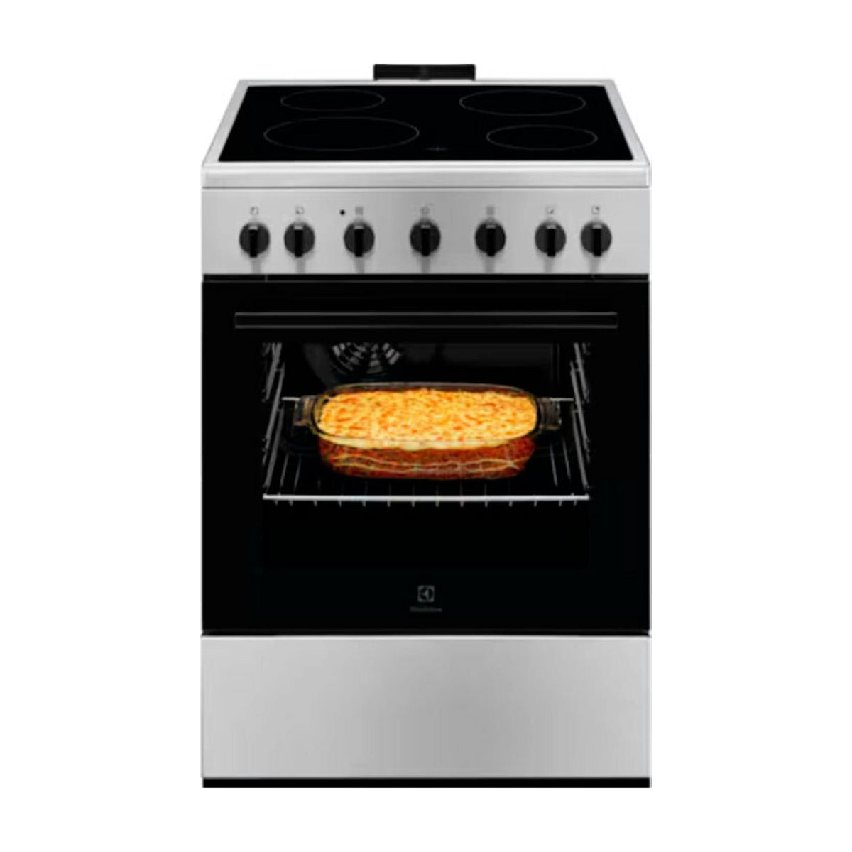 Cocina vitrocerámica Electrolux LKR620066X de 4 zonas y horno de 57 l
