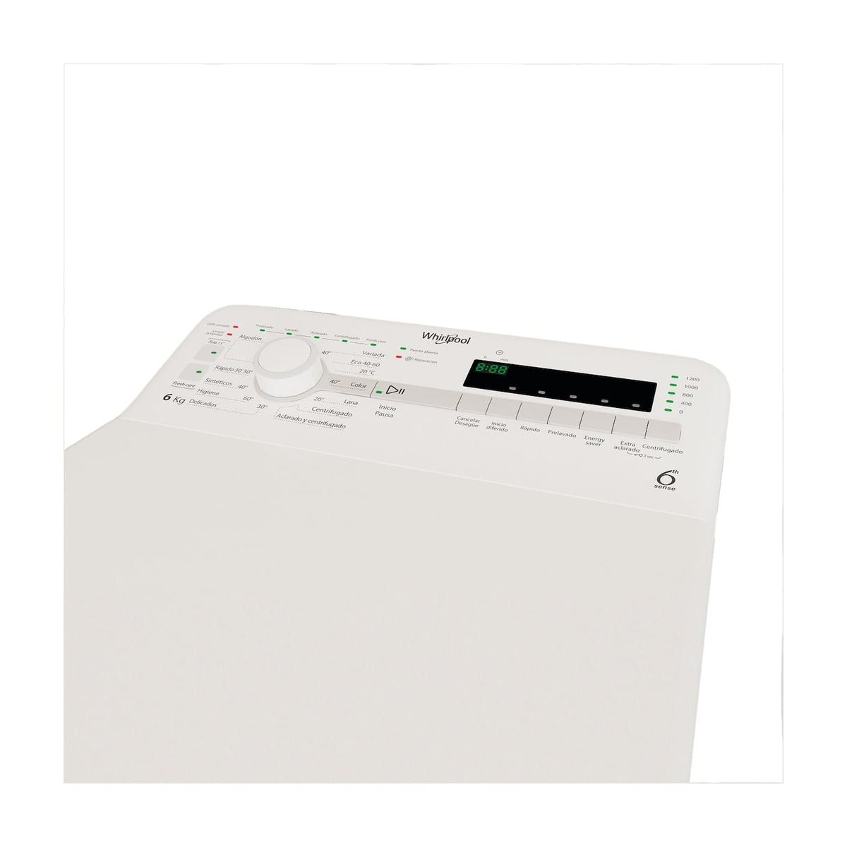 Lavadora de carga superior Whirlpool TDLR 6240S SP/N, 6 kg y 1200 rpm
