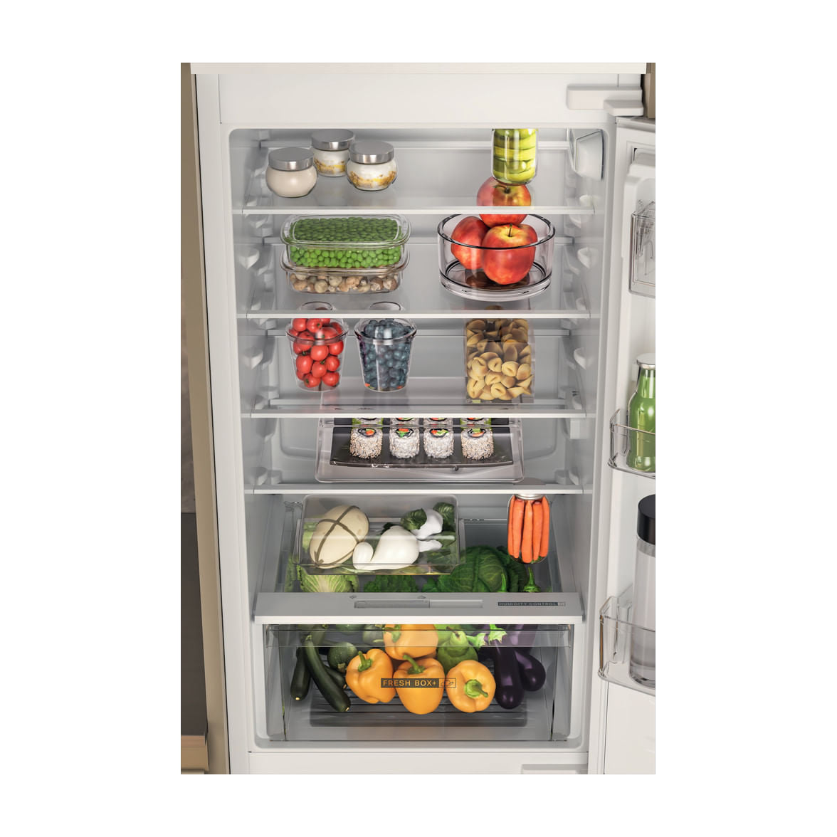 Frigorífico combi integrable Whirlpool WHC18D031A1 de 268 l y 177 cm