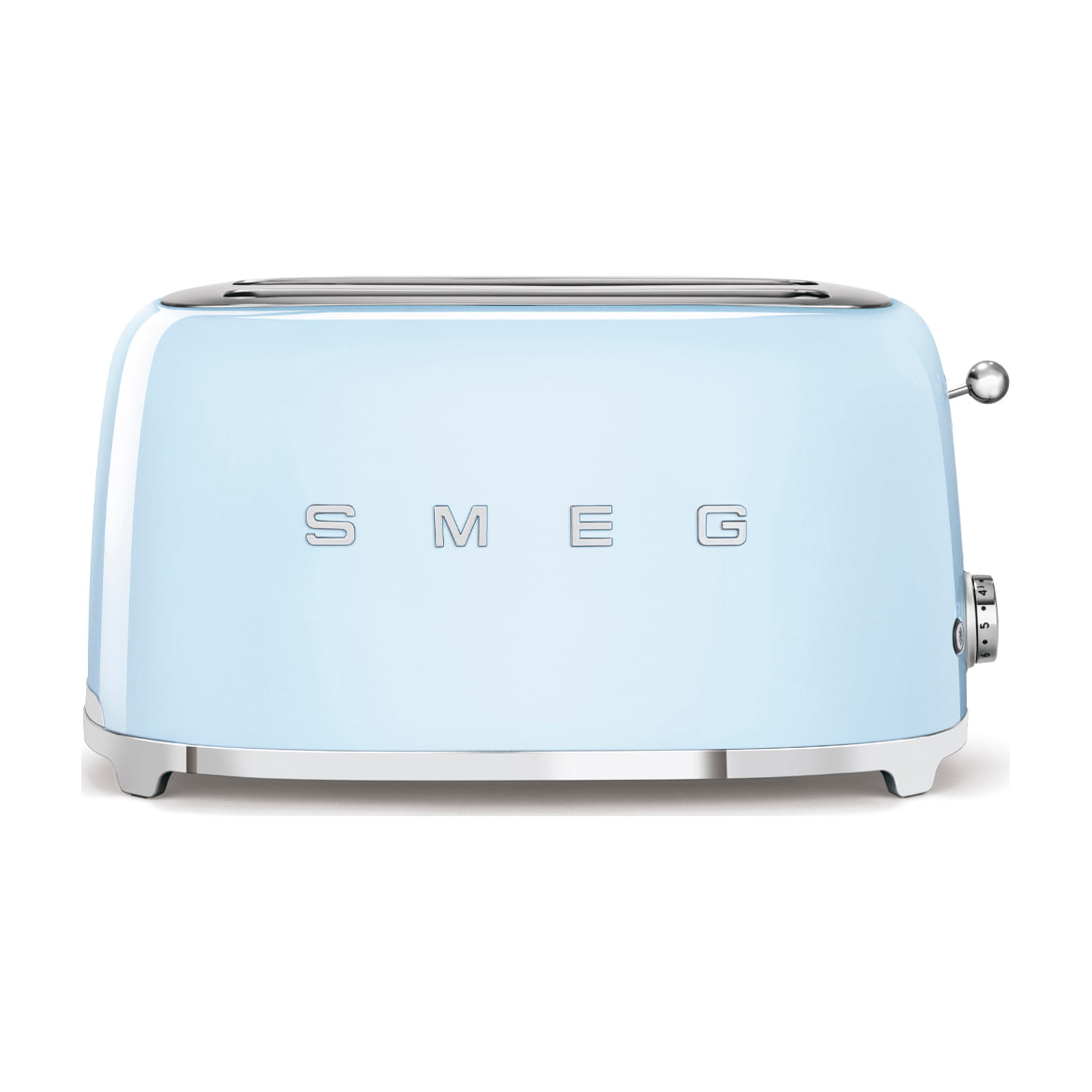 Tostadora Smeg TSF02PBEU de 4 rebanadas, 1500 W, azul celeste