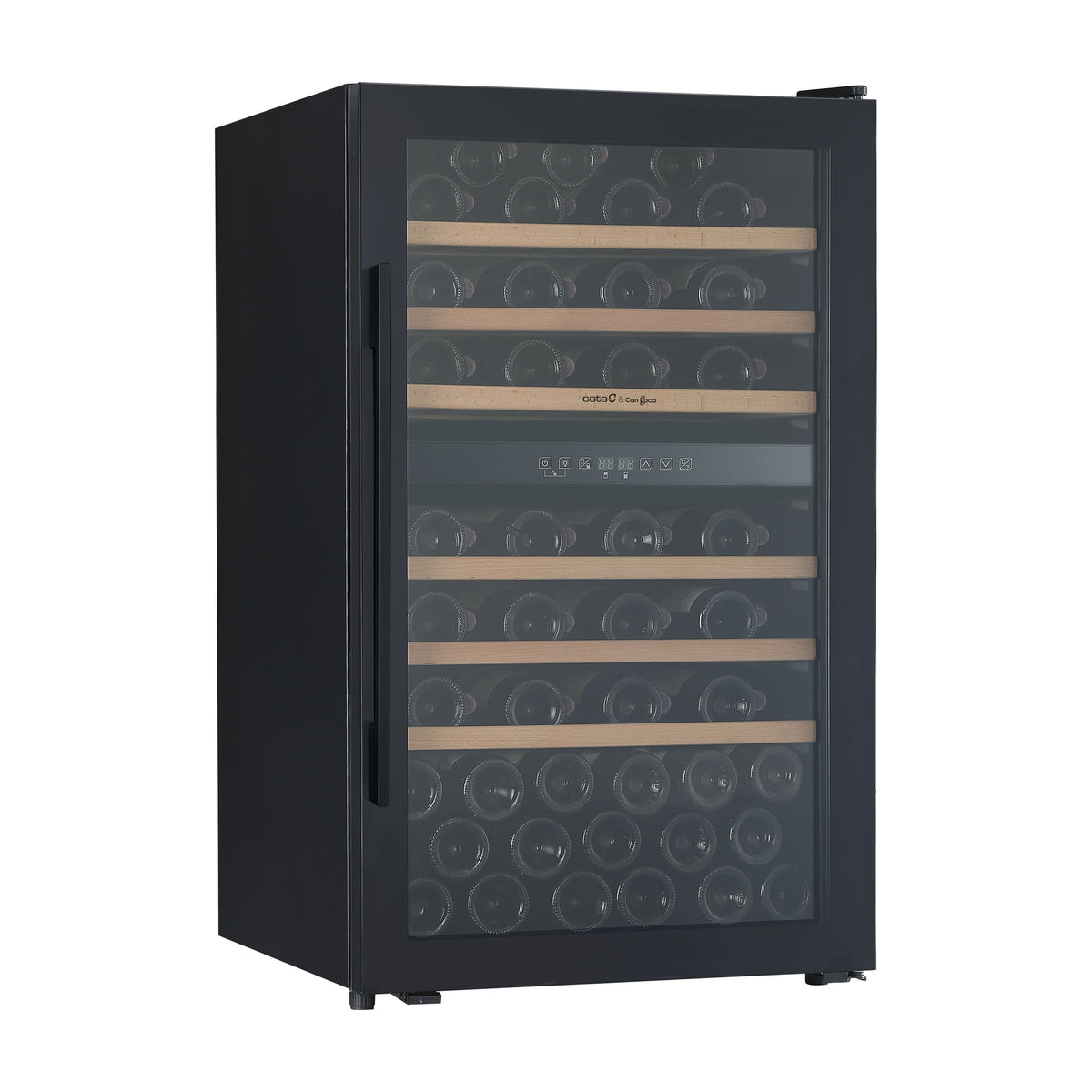 Vinoteca Cata VI 59103 FS BK, 65 botellas y dos zonas de temperatura