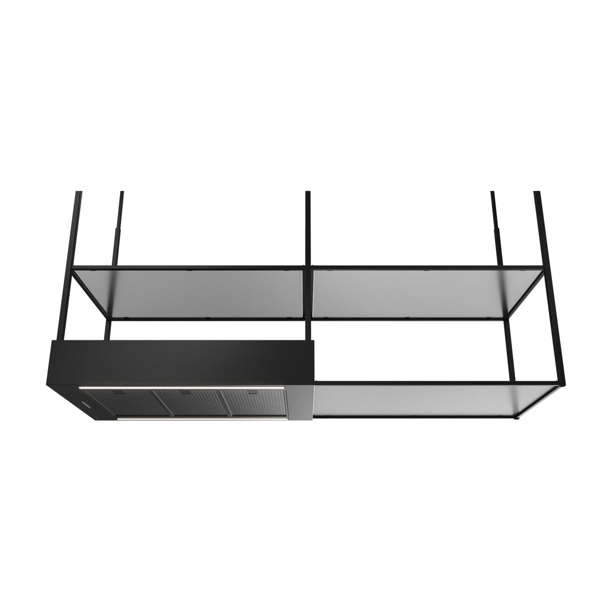 Campana de isla Teka DIH 96850 TCS BK de 90 cm con recirculación