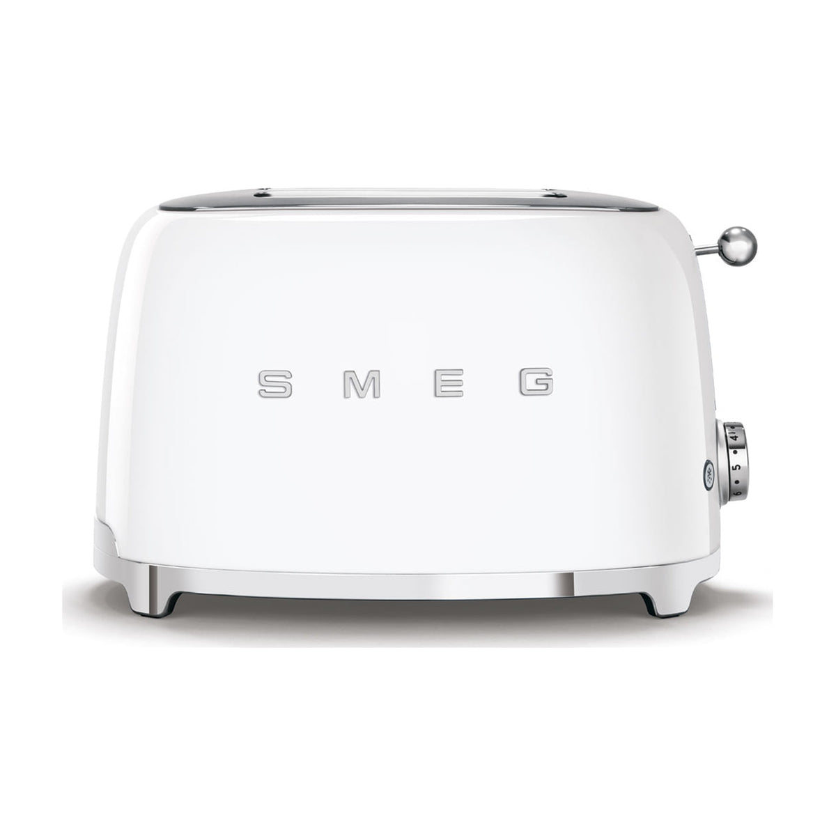 Tostadora Smeg TSF01WHEU blanca, 2 ranuras y 6 niveles de tostado