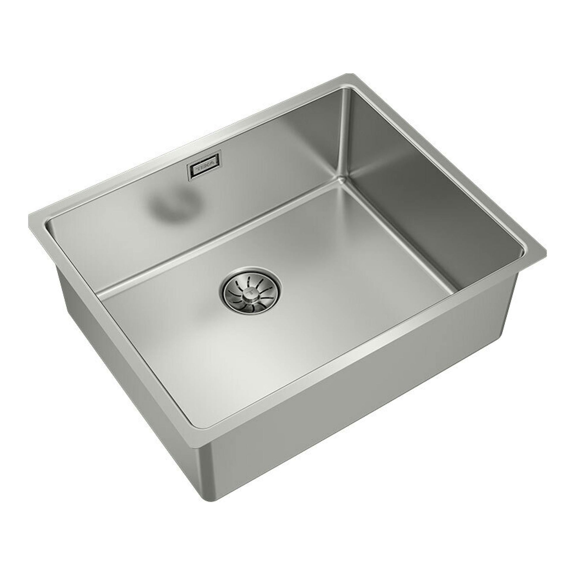 Fregadero Teka BE LINEA RS15 50.40 PureClean Inox de acero inoxidable, vista en ángulo.