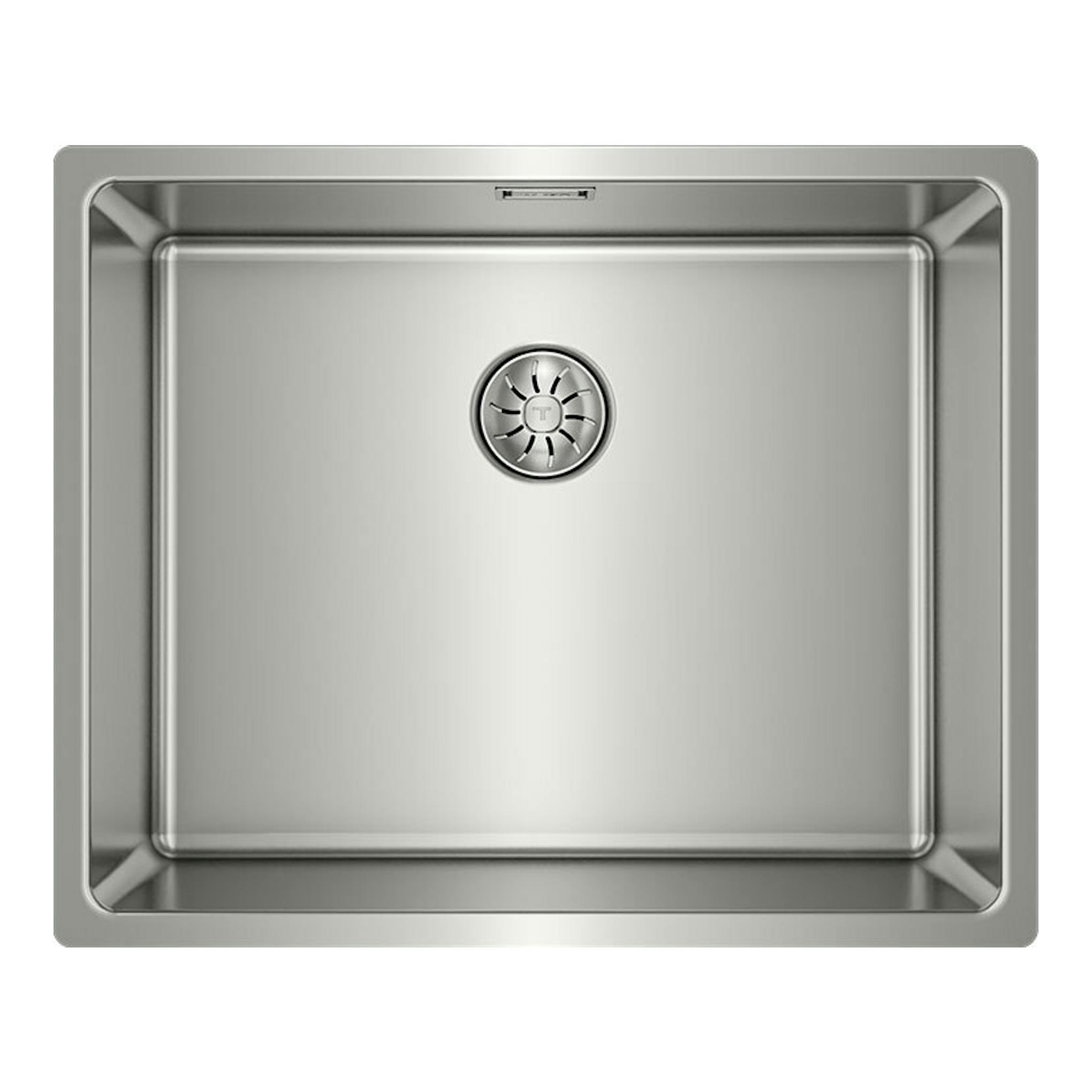 Fregadero Teka BE LINEA RS15 50.40 PureClean Inox, vista cenital de acero inoxidable con cubeta única.