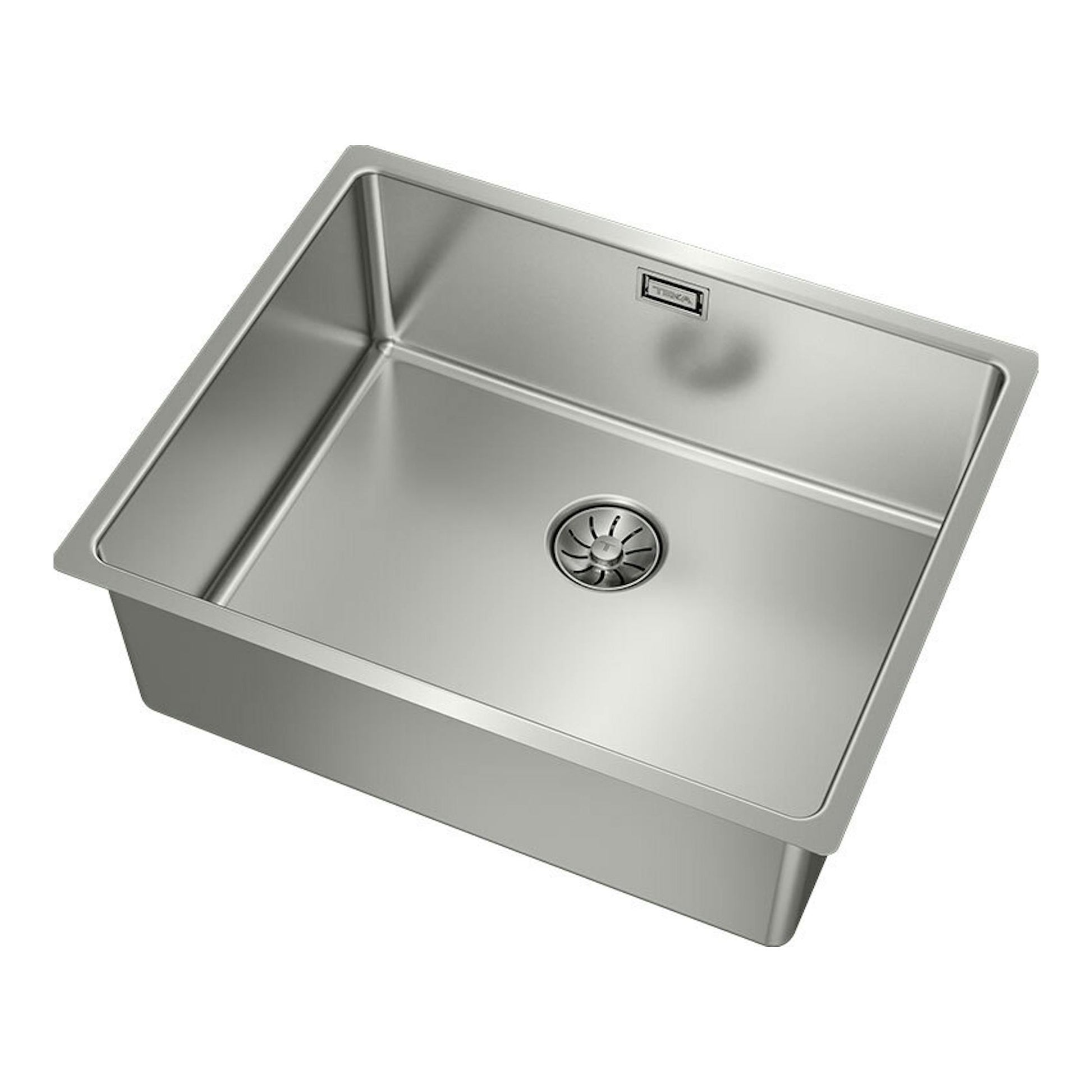 Fregadero Teka BE LINEA RS15 50.40 PureClean Inox, vista en perspectiva, acero inoxidable, una cubeta.