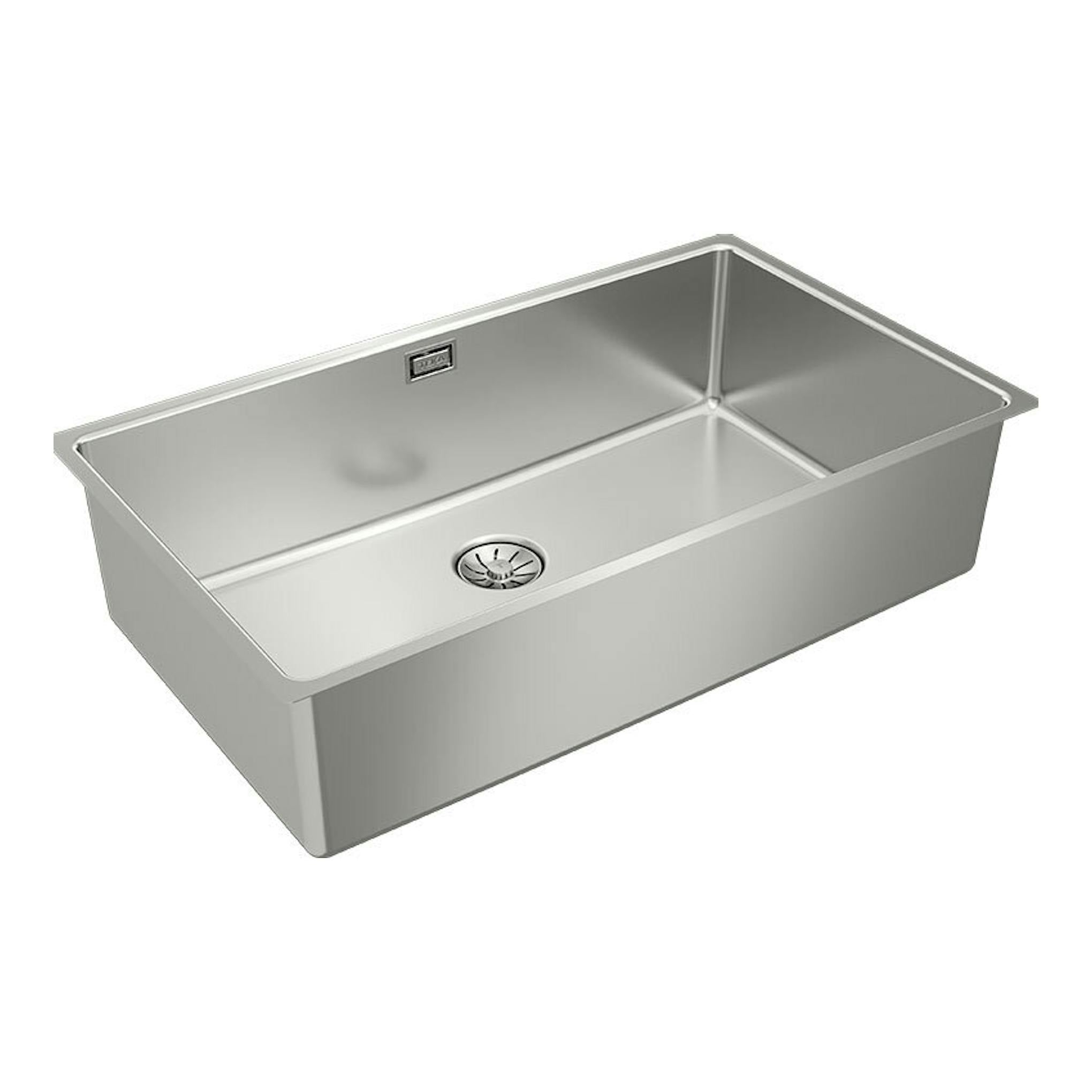 Fregadero Teka BE LINEA RS15 71.40 de acero inoxidable, vista en perspectiva.