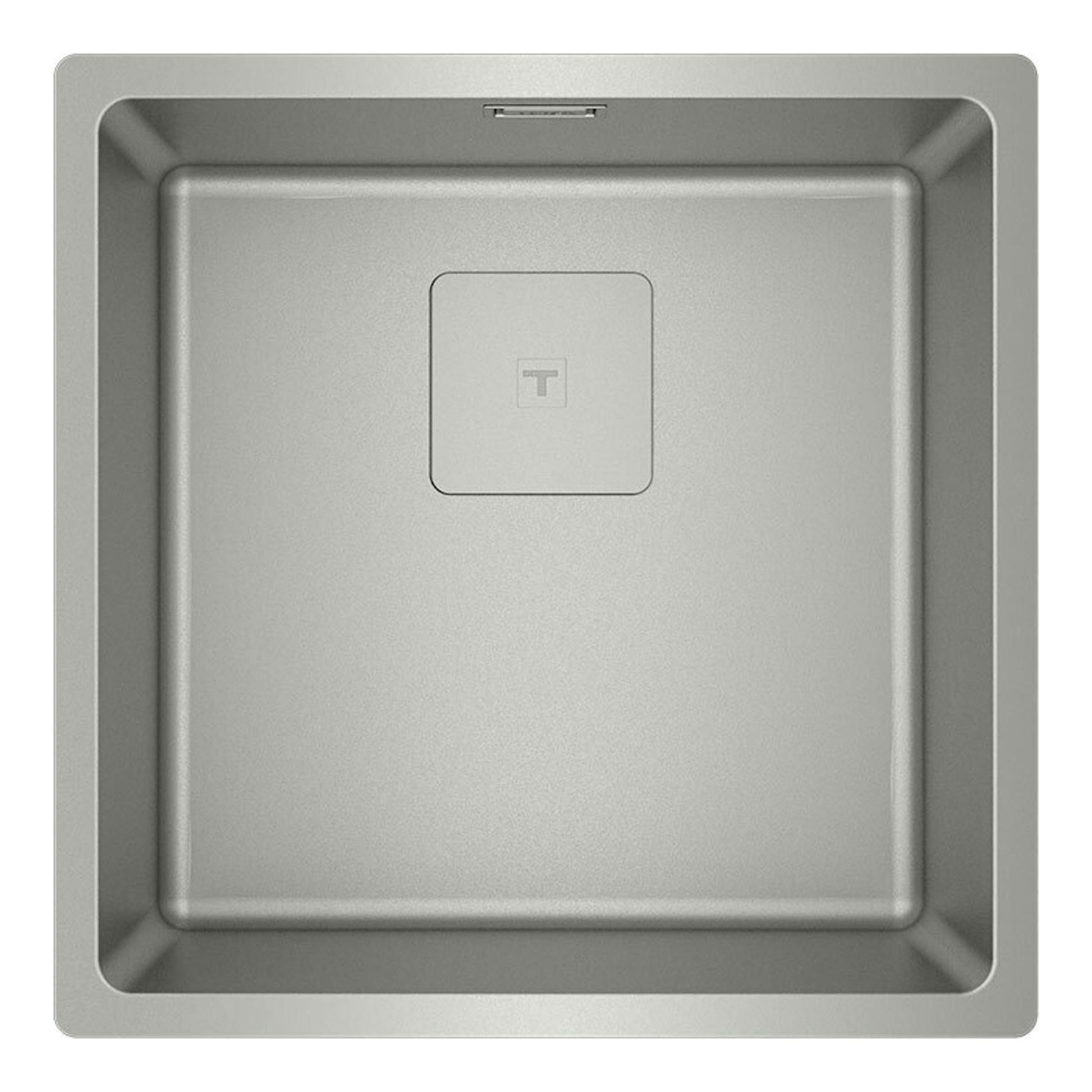 Fregadero Teka FlexLinea RS15 40.40 Fortinox Inox, vista superior, acero inoxidable, cubeta cuadrada.