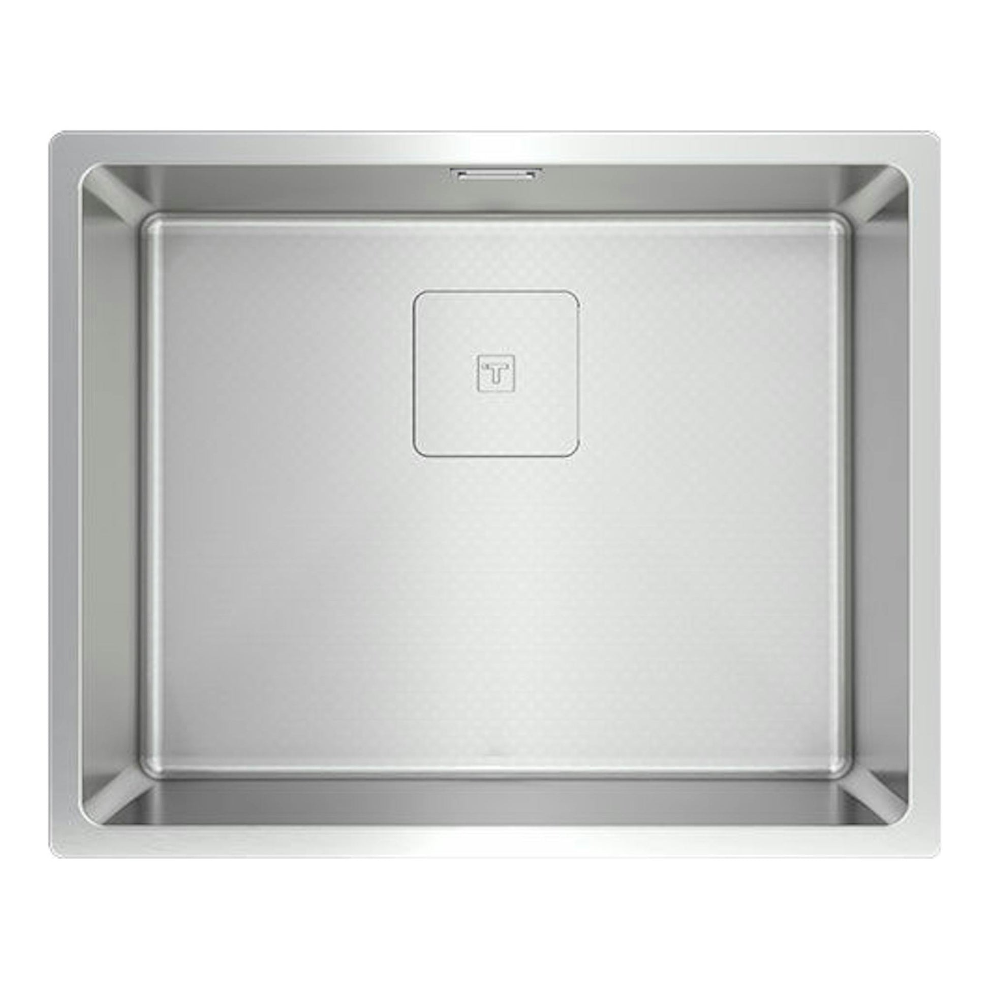 Fregadero Teka FlexLinea RS15 50.40 M-XT PureClean de acero inoxidable, vista cenital.