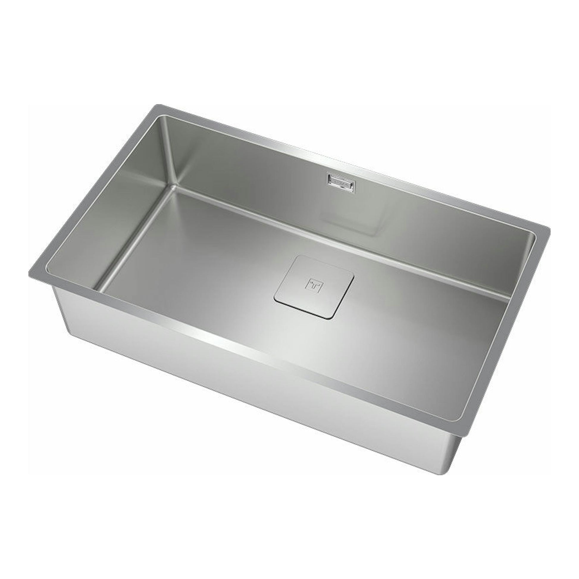 Fregadero Teka FlexLinea RS15 71.40 M-XT PureClean de acero inoxidable, vista superior en ángulo.