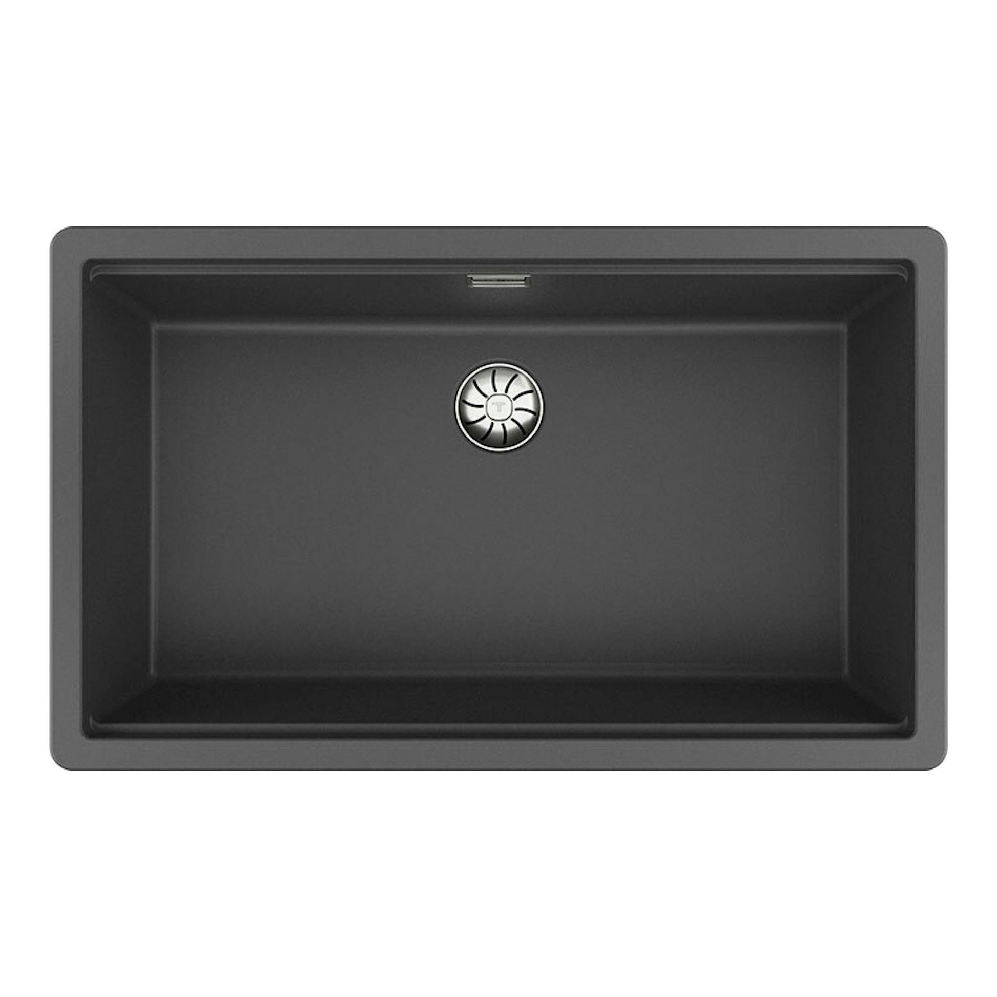 Fregadero Teka Tegranite RADEA R10 70.40 M-TG negro, vista cenital.