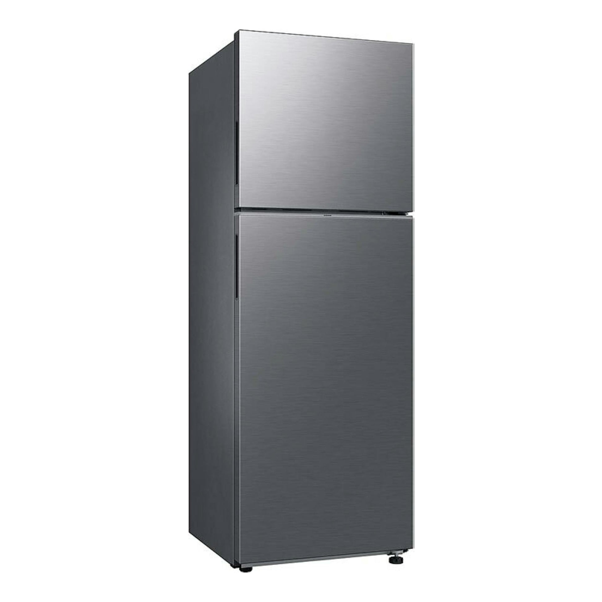 Frigorífico Samsung RT31CG5624S9ES inox de dos puertas, vista frontal en ángulo.