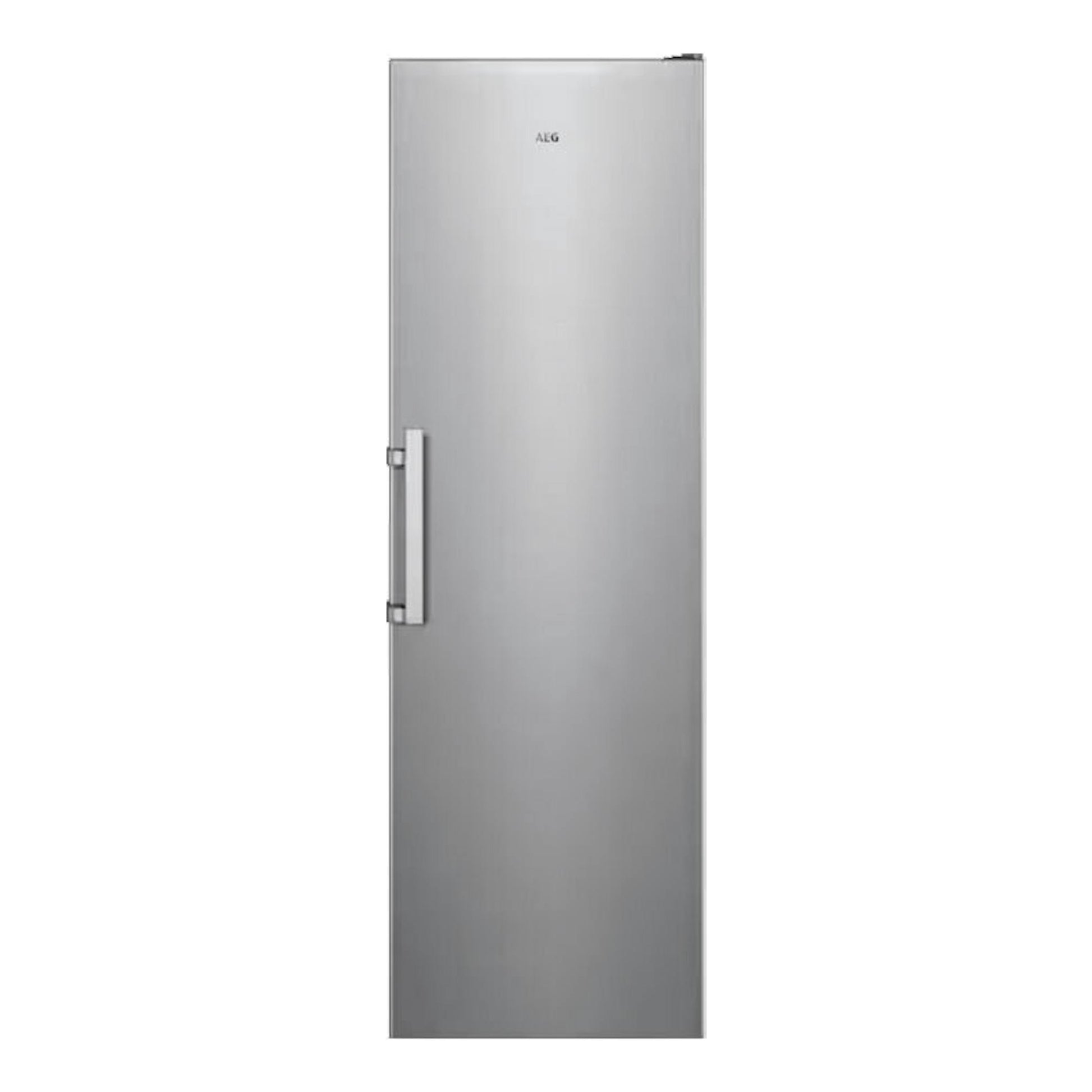Frigorífico AEG ORK7M391EX inox, vista frontal de una puerta con tirador vertical.